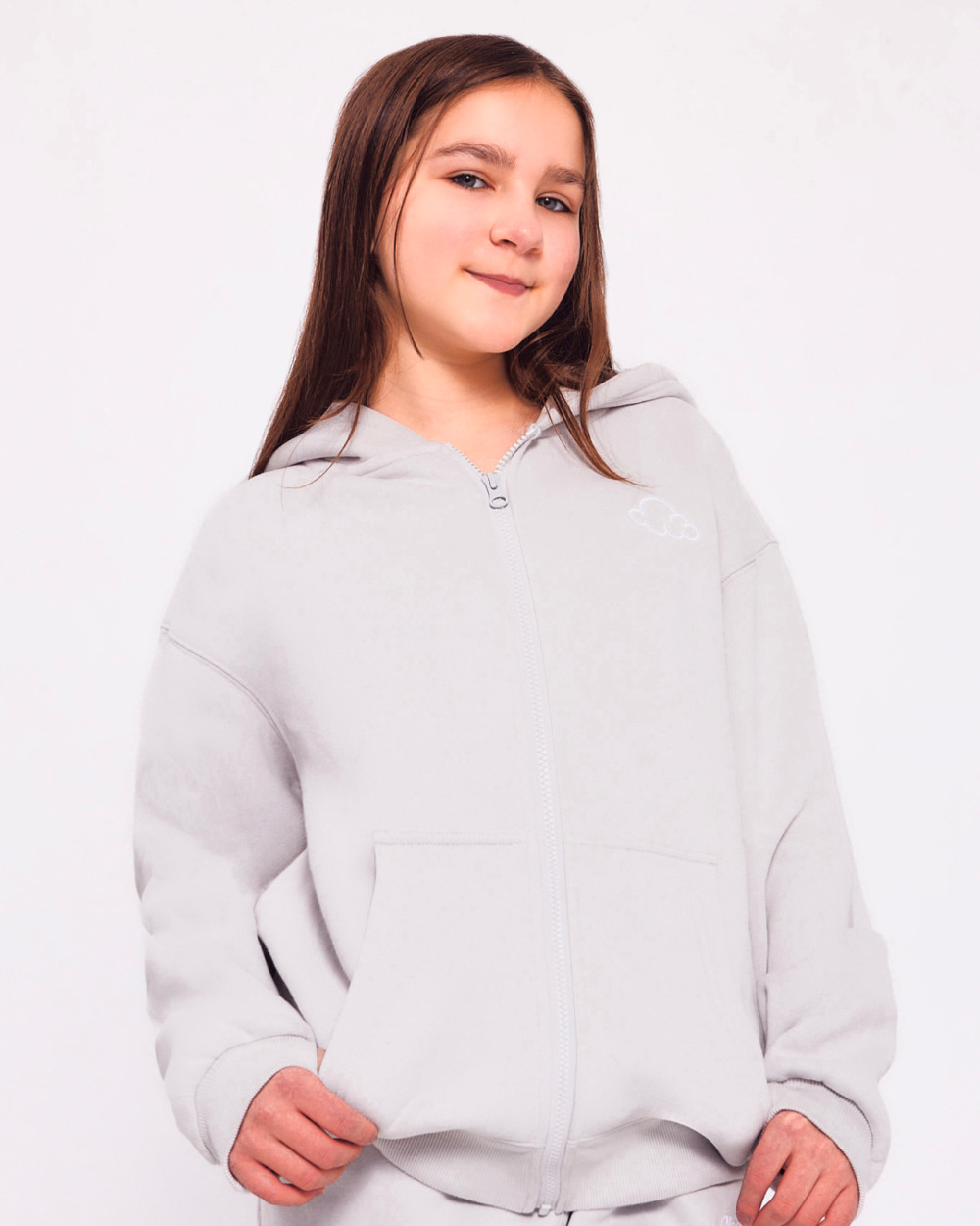 Cloud Nine Zip-Up Hoodie Sensory Calming Stress Ball Grey